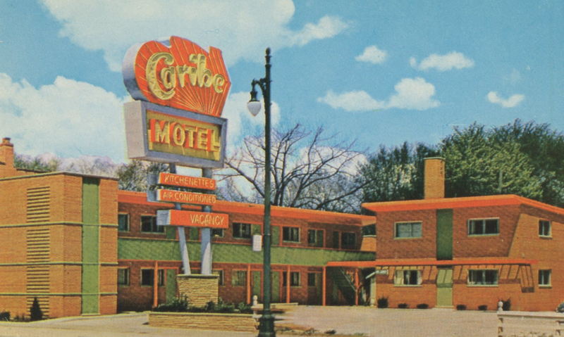 Caribe Motel - Old Post Card (newer photo)
